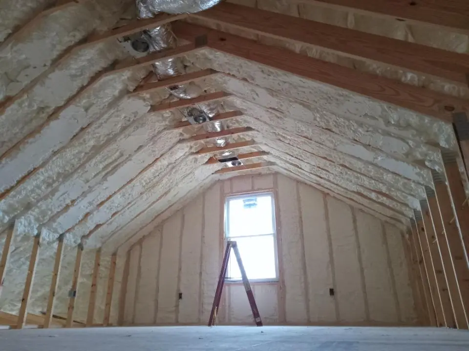 Spray foam roofing application for Crawl Space Insulation project in Pleasant View
